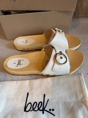 NWT beek Leather Woodstar Clog